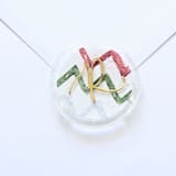 "Holiday Herringbone Script Monogram- Customizable Initial- Set of 25 Hand-crafted Clear  Wax Seals" - Wax Seals in clear by Inkspiringletters