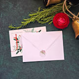 "Holiday Herringbone Script Monogram- Customizable Initial- Set of 25 Hand-crafted Clear  Wax Seals" - Wax Seals in clear by Inkspiringletters