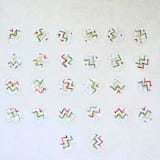 "Holiday Herringbone Script Monogram- Customizable Initial- Set of 25 Hand-crafted Clear  Wax Seals" - Wax Seals in clear by Inkspiringletters