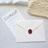 "Calla Lily- Mulberry - Hand-crafted Wax Seals- Set of 25" - Wax Seals in purple by Inkspiringletters