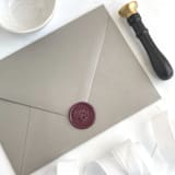 "Vintage Rose in Mulberry Pack of 10" - Wax Seals in purple by Abby Choi