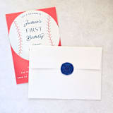 "Baseball- Customizable Color- Set of 25 Hand-crafted Wax Seals" - Wax Seals in multicolor by Inkspiringletters