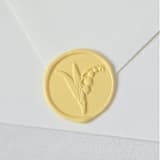 "Lily of the Valley- Customizable Color- Set of 25 Hand-crafted Wax Seals" - Wax Seals in multicolor by Inkspiringletters