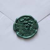 "Customizable Color Evergreen Trees Self-adhesive Wax Seals, Set of 5" - Wax Seals in multicolorassorted-colors by MC silverlinings