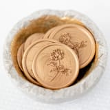 "Pretty in Peony (Sold in Sets of 10)" - Wax Seals in gold by Lindsey Cain