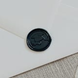 "Navy graduation wax seal stickers - Set of 10" - Wax Seals in blue by Maria Ferrer G.