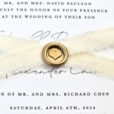 "Mini Hearts & Bows- Customizable Color- Set of 25 Hand-crafted Wax Seals" - Wax Seals in multicolor by Inkspiringletters