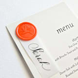 "Birds of Paradise- Orange- Set of 25 Hand-crafted Wax Seals" - Wax Seals in orange by Inkspiringletters