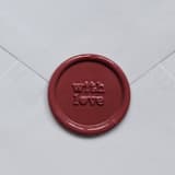 "Customizable Color With Love Print Self-adhesive Wax Seals, Set of 5" - Wax Seals in multicolorassorted-colors by MC silverlinings