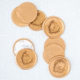 "With Love (Sold in Sets of 10)" - Wax Seals in gold by Lindsey Cain