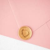 "With Love (Sold in Sets of 10)" - Wax Seals in gold by Lindsey Cain