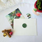 "HOHOHO- Customizable Color- Set of 25 Hand-crafted Wax Seals" - Wax Seals in multicolor by Inkspiringletters