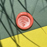 "Heliconia Flower Wax Seal Sticker - Pack of 10" - Wax Seals in multicolorassorted-colors by Eva Tadros