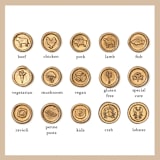 "Mini Meal Choice Wax Seal Stickers, Pack of 10" - Wax Seals in multicolorassorted-colors by misterrobinson