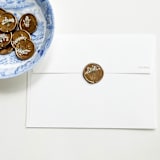 "Queen Anne's Lace Wax Seal in Gold | Pack of 10" - Wax Seals in gold by Caitlin Home