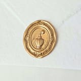 "Vintage Perfume Bottle- Customizable Color- Set of 25 Hand-crafted Wax Seals" - Wax Seals in multicolor by Inkspiringletters