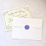 "Pansies- Customizable Color- Set of 25 Hand-crafted Wax Seals" - Wax Seals in multicolor by Inkspiringletters