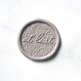 "At Last in Clay, Pack of 10" - Wax Seals in gray by Abby Choi
