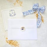 "Amethyst and Gold- Dried and Pressed Florals on Vellum - Customizable Shape- Set of 25 Wax Seals" - Wax Seals in multicolor by Inkspiringletters
