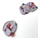 "Rose Confetti Wax Seal in Lilac | Pack of 10" - Wax Seals in purple by Caitlin Home