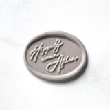 "Happily Ever After in Clay Pack of 10" - Wax Seals in gray by Abby Choi