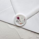 "Self-adhesive wax seal | Bright watercolor florals design - translucent" - Wax Seals in white by Cara Jo Knapp