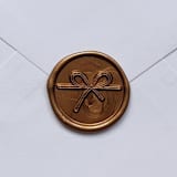 "Customizable Color Ribbon Self-adhesive Wax Seals, Set of 5" - Wax Seals in white by MC silverlinings