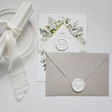 "Customizable Color Ribbon Self-adhesive Wax Seals, Set of 5" - Wax Seals in white by MC silverlinings