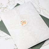 "Orange Poppies Wax Seals | Set of 25" - Wax Seals in orange by Clove and Cedar Design