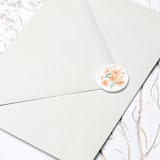 "Orange Poppies Wax Seals | Set of 25" - Wax Seals in orange by Clove and Cedar Design