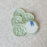 "Sage Green graduation wax seal - Graduation cap throw | Set of 10" - Wax Seals in green by Maria Ferrer G.