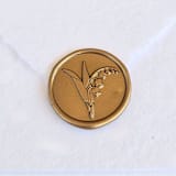 "Lily of the Valley- Customizable Color- Set of 25  Hand-crafted Wax Seals" - Wax Seals in multicolor by Inkspiringletters