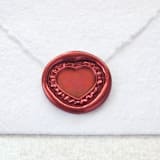 "Ruffled Heart- Customizable Color- Set of 25 Hand-crafted Wax Seals" - Wax Seals in multicolor by Inkspiringletters