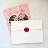 "Ruffled Heart- Customizable Color- Set of 25 Hand-crafted Wax Seals" - Wax Seals in multicolor by Inkspiringletters