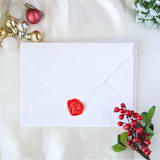 "Stocking-Customizable Color - Set of 25  Hand-crafted Wax Seals" - Wax Seals in red by Inkspiringletters