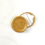 "Daffodil Wax Seals in Traditional Gold, Pack of 10" - Wax Seals in gold by Abby Choi