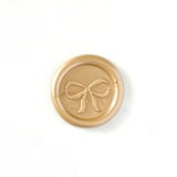 "Bow Wax Seal in Prosecco Pack of 10" - Wax Seals in gold by Abby Choi