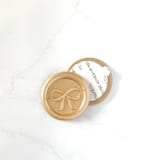 "Bow Wax Seal in Prosecco Pack of 10" - Wax Seals in gold by Abby Choi