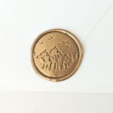 "Mountain Scene- Customizable Color- Set of 25 Hand-crafted Wax Seals" - Wax Seals in multicolor by Inkspiringletters