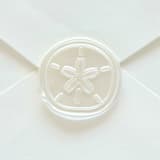 "Sand Dollar Shell- Hand-crafted Wax Seals- Customizable Color- Set of 25" - Wax Seals in multicolor by Inkspiringletters