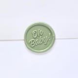 "Oh Baby! -Customizable Color- Set of 25 Hand-crafted Wax Seals" - Wax Seals in multicolor by Inkspiringletters