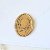"Ruscus Wreath - Customizable Color- Hand-crafted Wax Seals" - Wax Seals in multicolor by Inkspiringletters