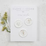 "Gold Flake Monstera Leaf Wax Seals | Set of 25" - Wax Seals in gold by Clove and Cedar Design