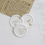 "Gold Flake Monstera Leaf Wax Seals | Set of 25" - Wax Seals in gold by Clove and Cedar Design