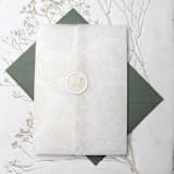 "Custom Hibiscus Monogram Wax Seals | Set of 25" - Wax Seals in multicolor by Clove and Cedar Design