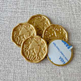 "Classic Gold celebration wax seal sticker - Champagne toast | Set of 10" - Wax Seals in gold by Maria Ferrer G.