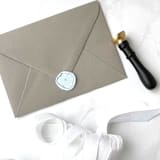 "Hydrangea Wax Seal in Baby Blue, Pack of 10" - Wax Seals in multicolorassorted-colors by Abby Choi