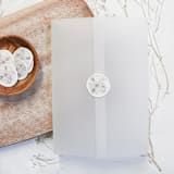 "Purple and White Vellum Wax Seals | Set of 25" - Wax Seals in multicolor by Clove and Cedar Design