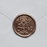"Customizable Color Fun Merry Christmas Wax Seals, Self-Adhesive Seals, Set of 5" - Wax Seals in multicolorassorted-colors by MC silverlinings