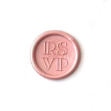 "RSVP Wax Seal in Blush Pack of 10" - Wax Seals in pink by Abby Choi